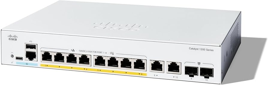 ルーター・ネットワーク機器 Cisco Catalyst 1200-8P-E-2G Amazon.com: Cisco Catalyst 1200-8P-E-2G Smart Switch, 8 Port
